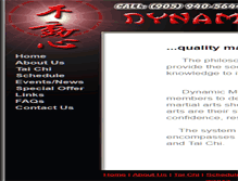 Tablet Screenshot of dynamicma.com